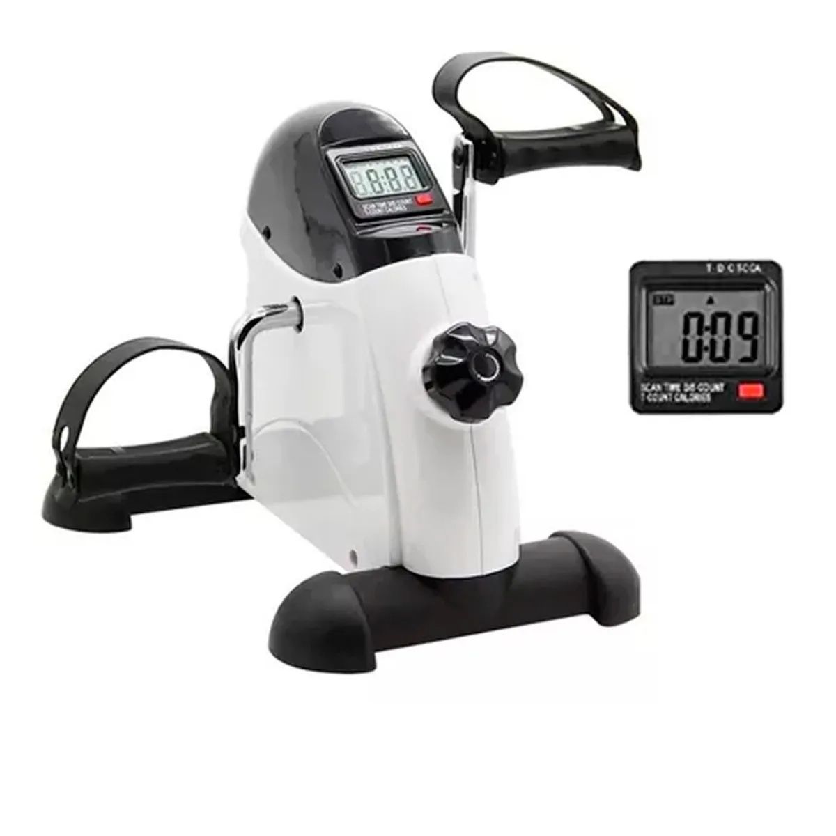 GENERICO - Mini Bicicleta Estática Pedalera Con Pantalla Lcd