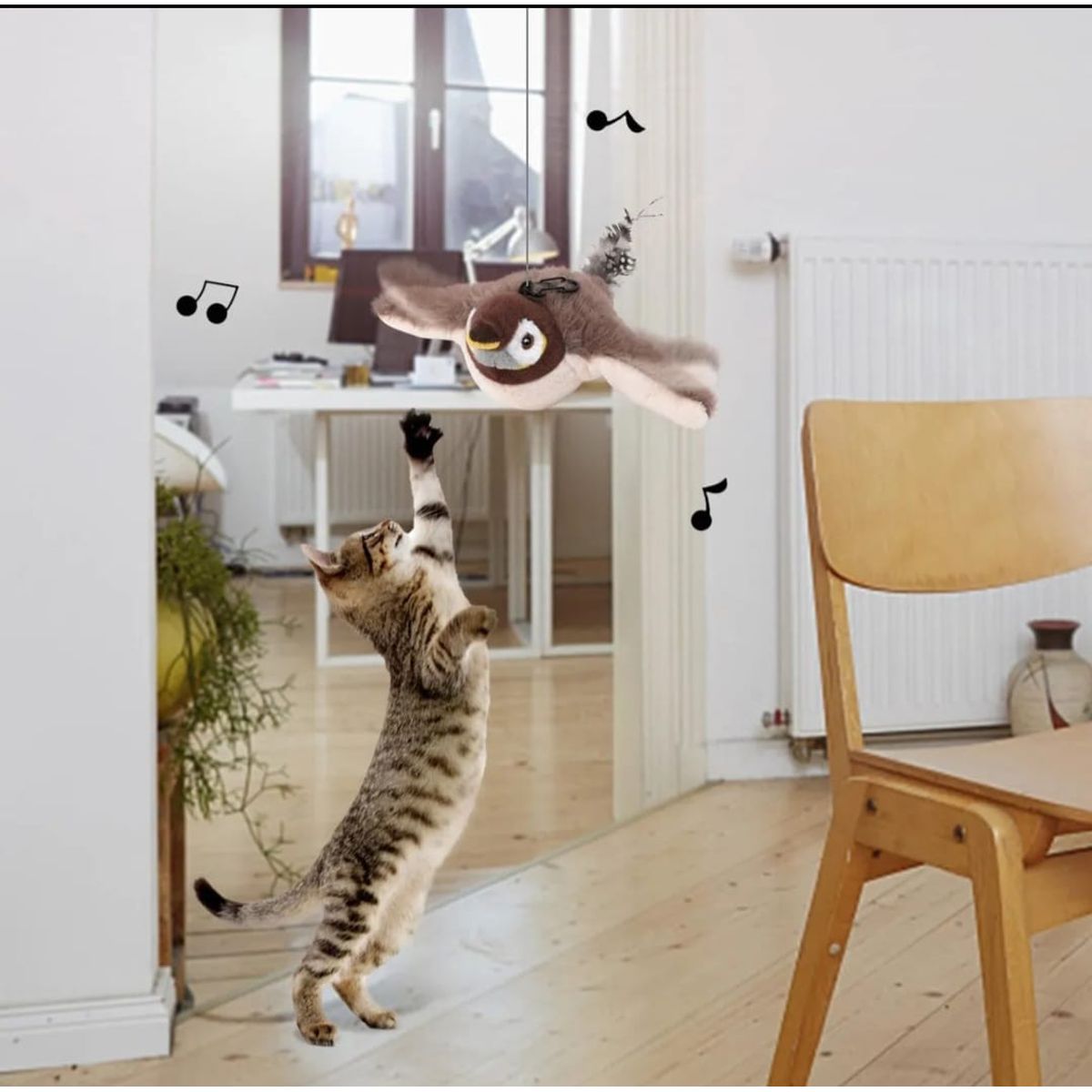 GENERICO - Pájaro Interactivo Eléctrico para gatos Juguete Con Sonido