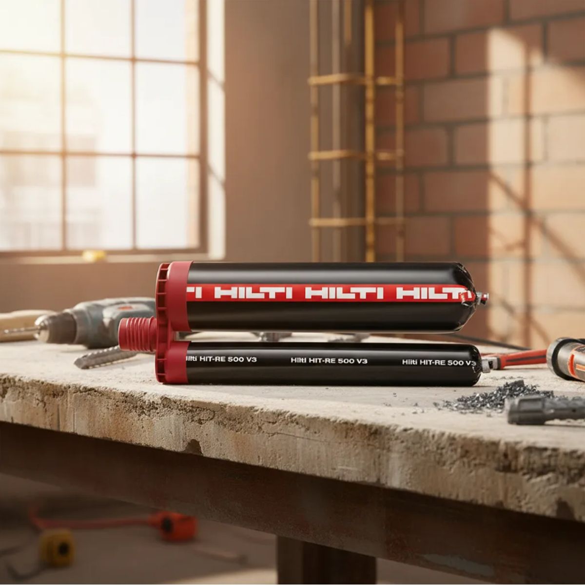 GENERICO - Adhesivo Hilti Re 500 V3 Rojo