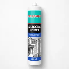 GENERICO - Silicona Neutra 280 Ml. Marrón Sellomac