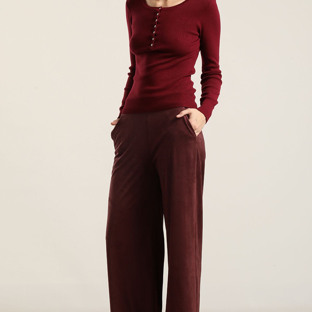 LIOLA - Jersey Punto Basico, Burdeo Liola