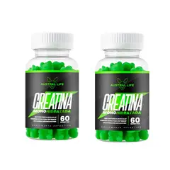AUSTRAL LIFE - Pack 2 Creatina Monohidratada 5000mg – Sabor Manzana – 60 Gummies-Austral Life
