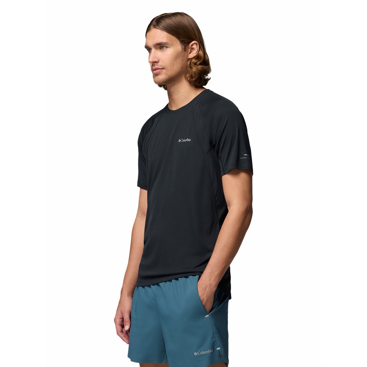 COLUMBIA - Polera MC Hombre Stealth Spring Negro COLUMBIA