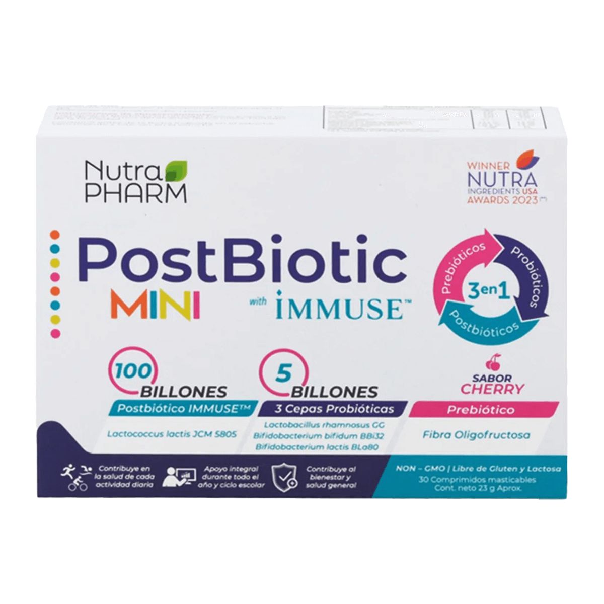 NUTRAPHARM - POSTBIOTICS MINI 30 GOMITAS, NUTRAPHARM
