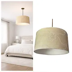 CAROLD STEVENS - Lámpara Colgante Tambor BRIGE BORDADA