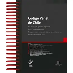 TIRANT LO BLANCH - CÓDIGO PENAL DE CHILE 5ª Edición 2026 / Anillado