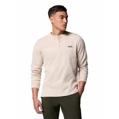 COLUMBIA - Polera ML Hombre Landroamer Ls Henley Gris