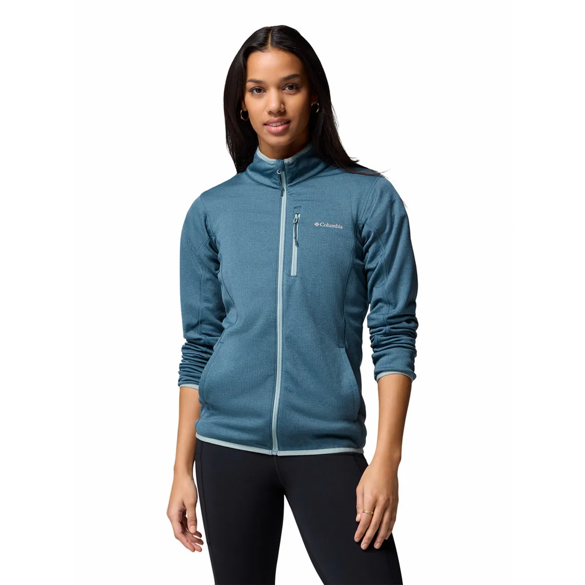 COLUMBIA - Polar Mujer Essential Hike Grid Azul COLUMBIA