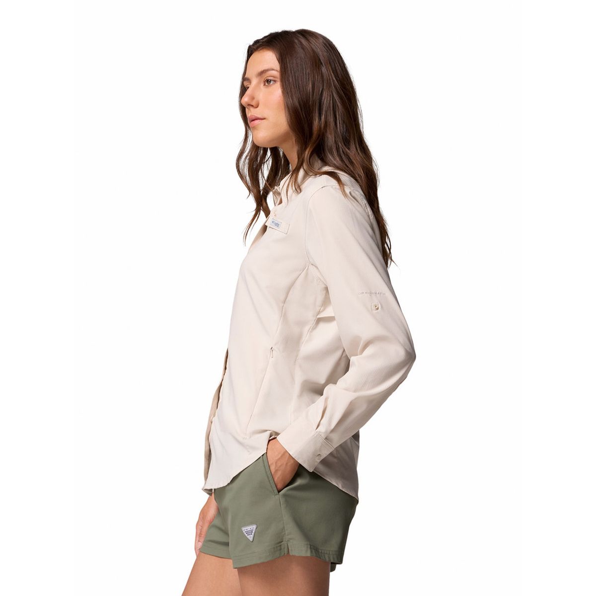 COLUMBIA - Blusa ML Mujer Tamiami II Beige COLUMBIA
