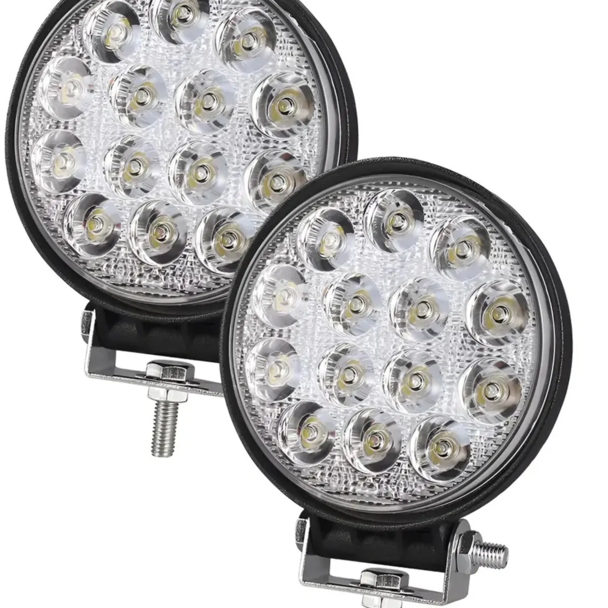 GENERICO - Par Luces Foco Neblinero Led 27w 4x4 Auto Camion Redondo