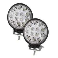 GENERICO - Par Luces Foco Neblinero Led 27w 4x4 Auto Camion Redondo