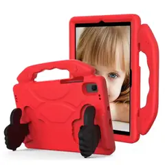 GENERICO - Carcasa Niño Antigolpe Compatible Con Tablet Samsung S10 Lite Rojo