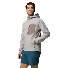 COLUMBIA - Softshell Hombre Tall Heights III Hoodied Gris