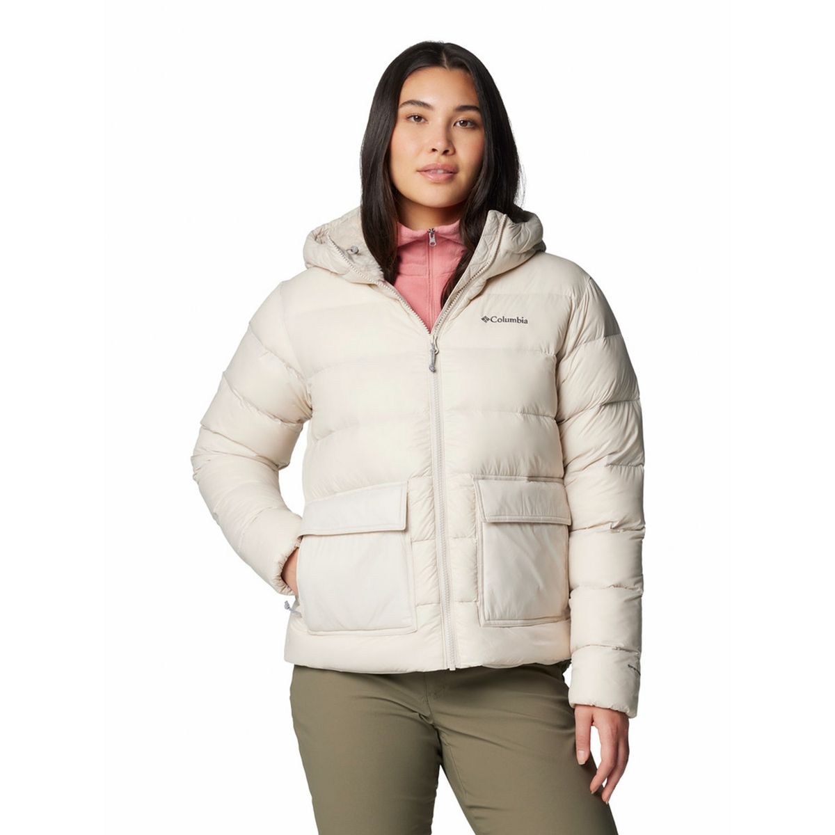 COLUMBIA - Parka Mujer Harmony Falls Hooded Beige COLUMBIA