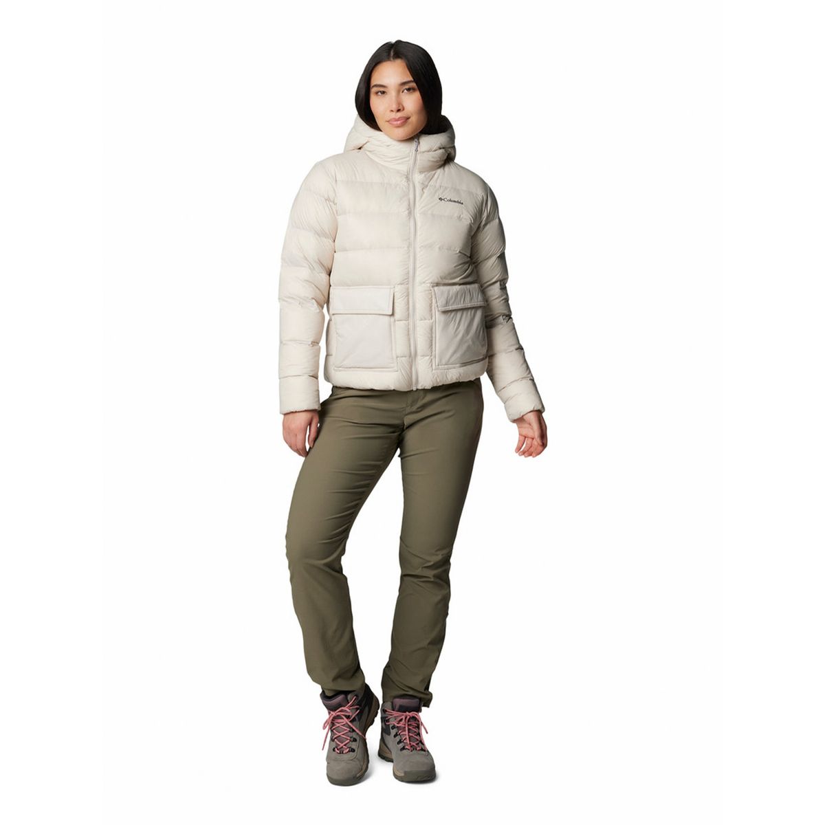 COLUMBIA - Parka Mujer Harmony Falls Hooded Beige COLUMBIA