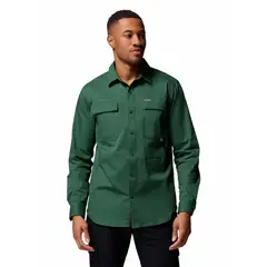 COLUMBIA - Camisa ML Hombre Landroamer Twill Ls Verde
