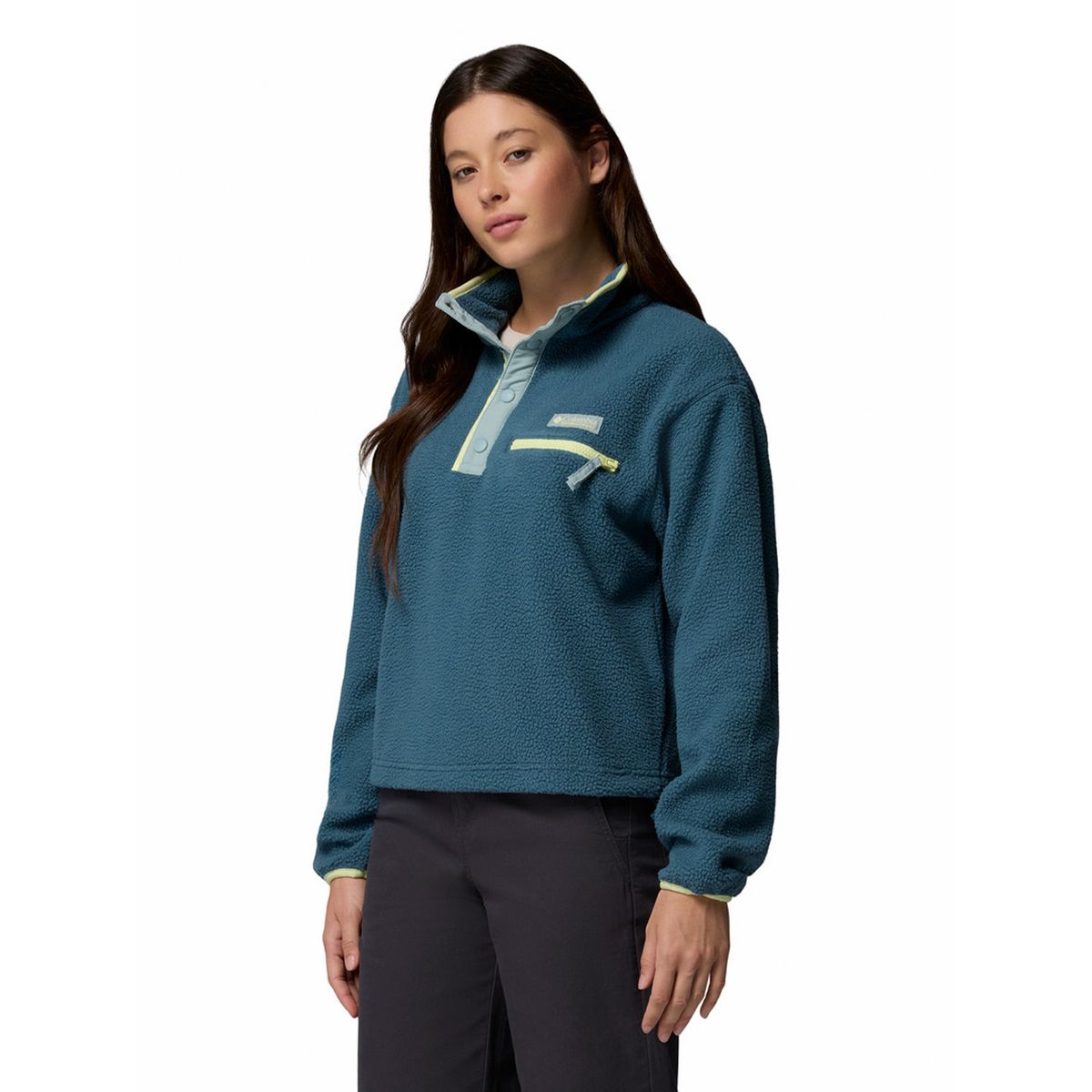 COLUMBIA - Polar Mujer Helvetia Ii Cropped Azul COLUMBIA