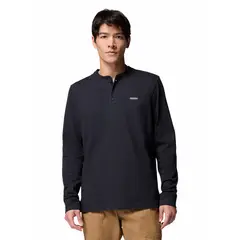 COLUMBIA - Polera ML Hombre Landroamer Ls Henley Negro