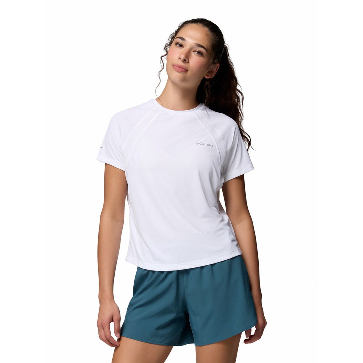 COLUMBIA - Polera MC Mujer Stealth Spring Blanco COLUMBIA