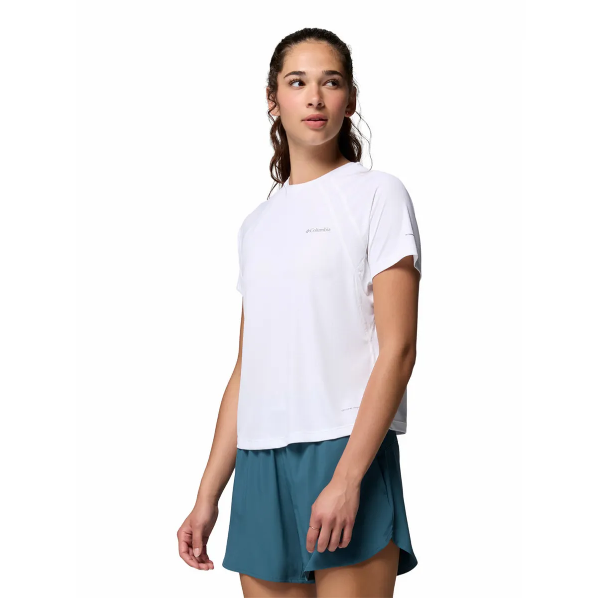 COLUMBIA - Polera MC Mujer Stealth Spring Blanco COLUMBIA