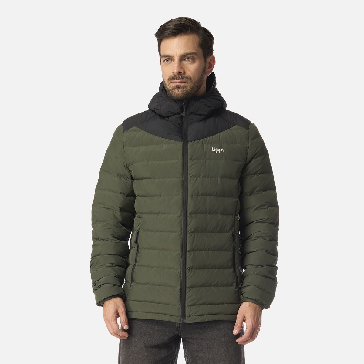 LIPPI - Chaqueta Hombre Snowmass Steam-Pro Hoody Jacket Verde Militar Lippi