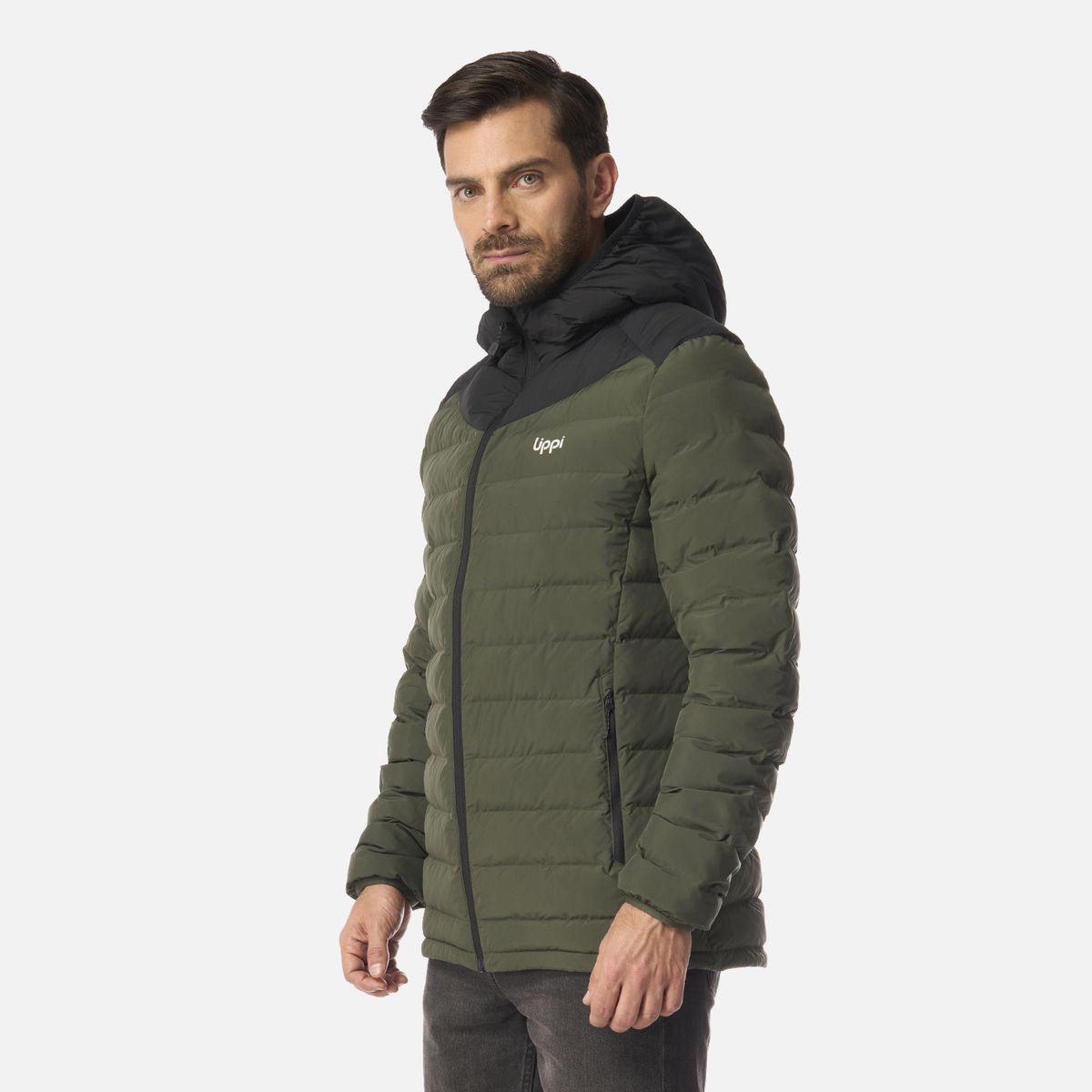 LIPPI - Chaqueta Hombre Snowmass Steam-Pro Hoody Jacket Verde Militar Lippi