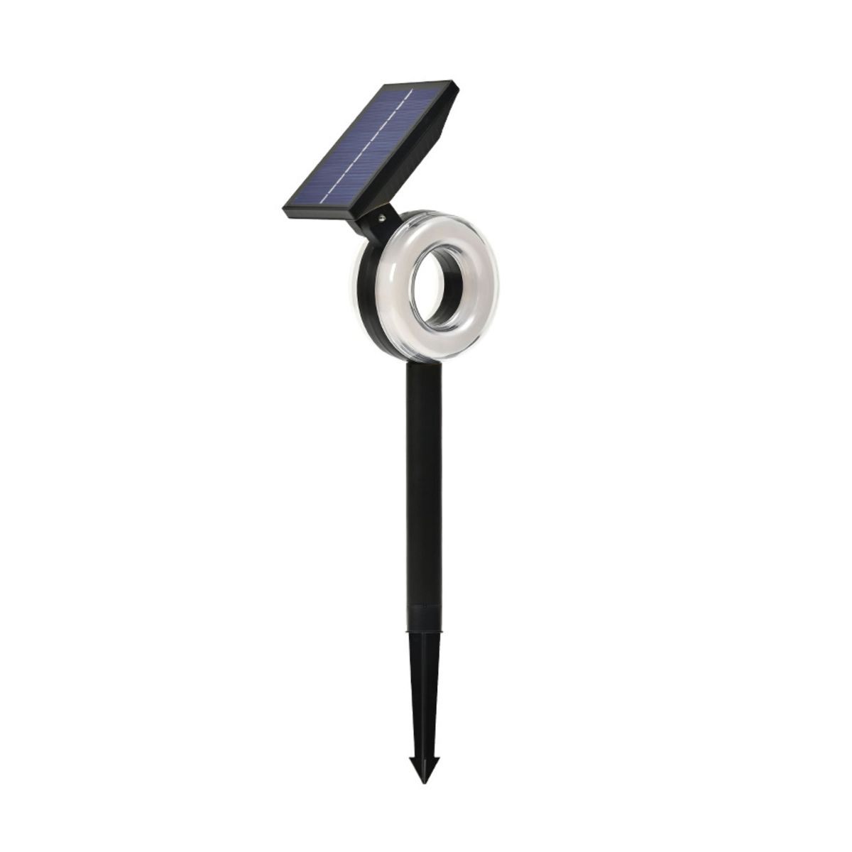 GENERICO - Foco Solar Led Ideal Para Jardín Exterior Rgb Estaca Negro