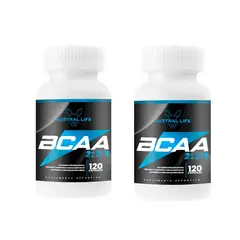 AUSTRAL LIFE - Pack 2 Aminoácidos BCAAs 2:1:1 – 120 Capsulas-Austral Life