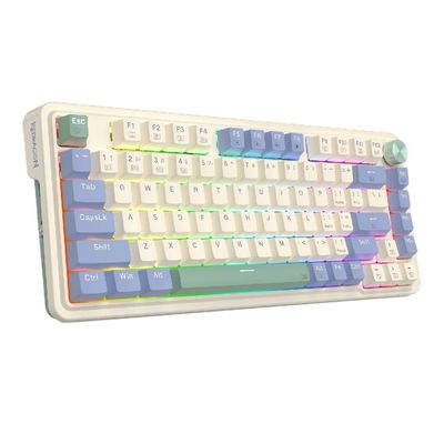 Imagen 2 del producto Teclado Gamer Inalámbrico Ucal Pro K673 RGB,Mecánico, Español, Switch Red, 75%