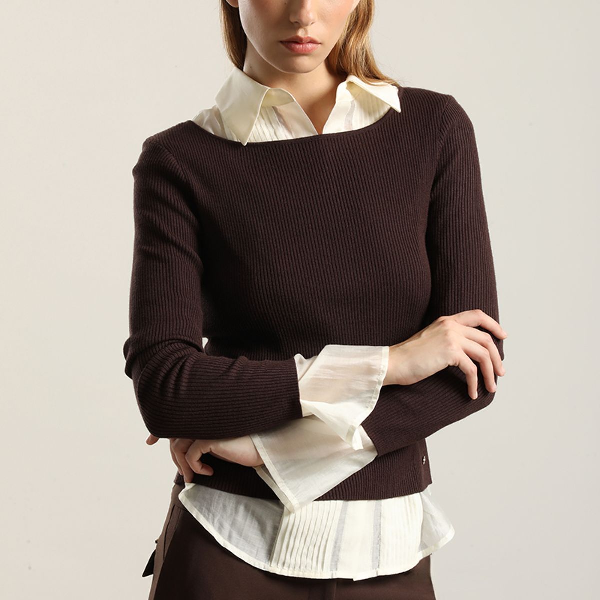 LIOLA - Jersey Punto Basico, Chococlate Liola