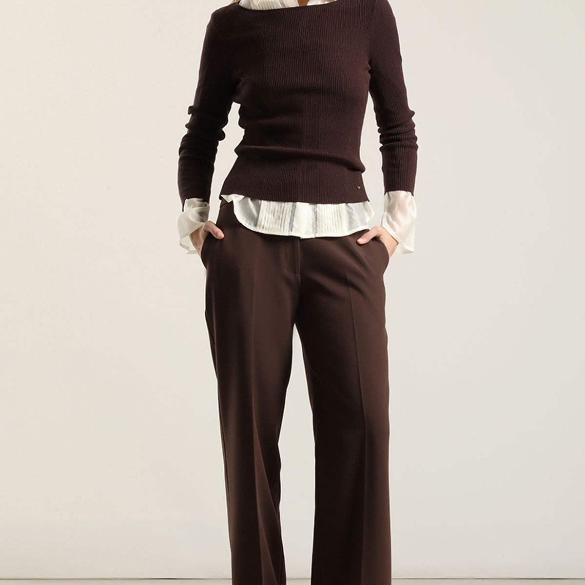 LIOLA - Jersey Punto Basico, Chococlate Liola