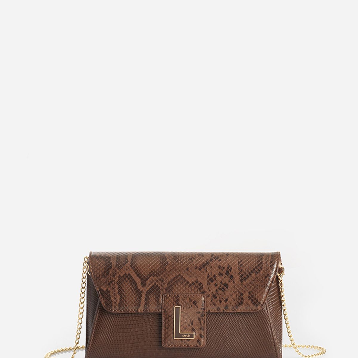 LIOLA - Sobre Reptil, Simil Cuero, Chocolate Liola