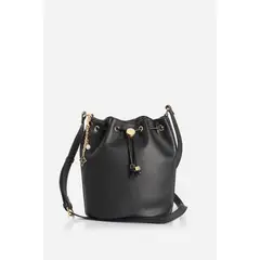 LIOLA - Bolso Charm, Simil Cuero, Negro