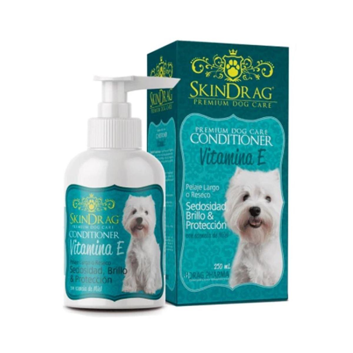 Dragpharma - Acondicionador Perro Premium Skindrag Vitamina E y Miel 250 ml