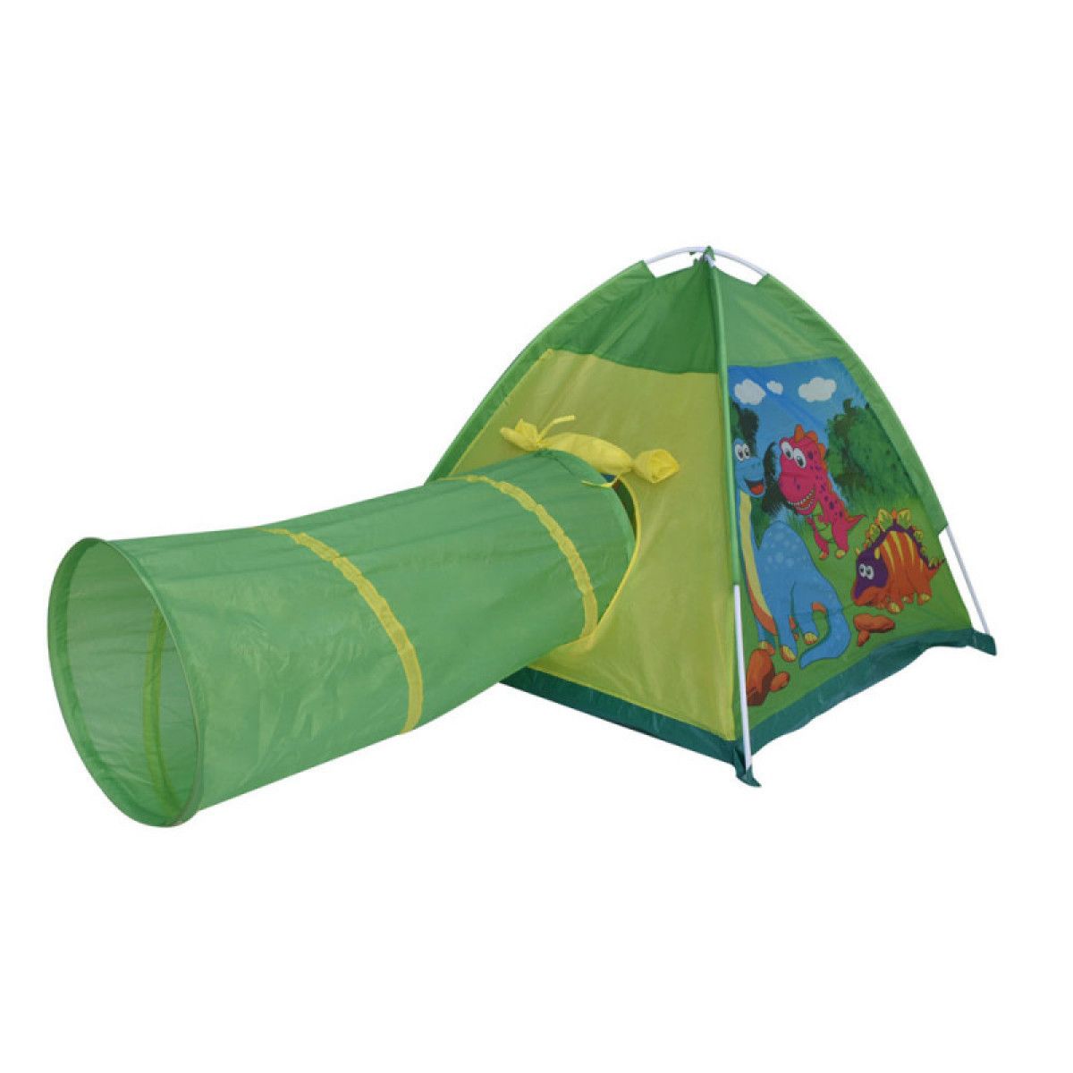 GAME POWER - Carpa Infantil + Túnel Dinosaurio Verde Game Power