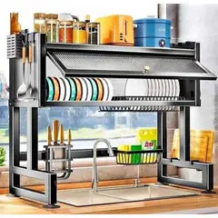 MOVI - Secaplatos con Puerta y Soporte para Accesorios