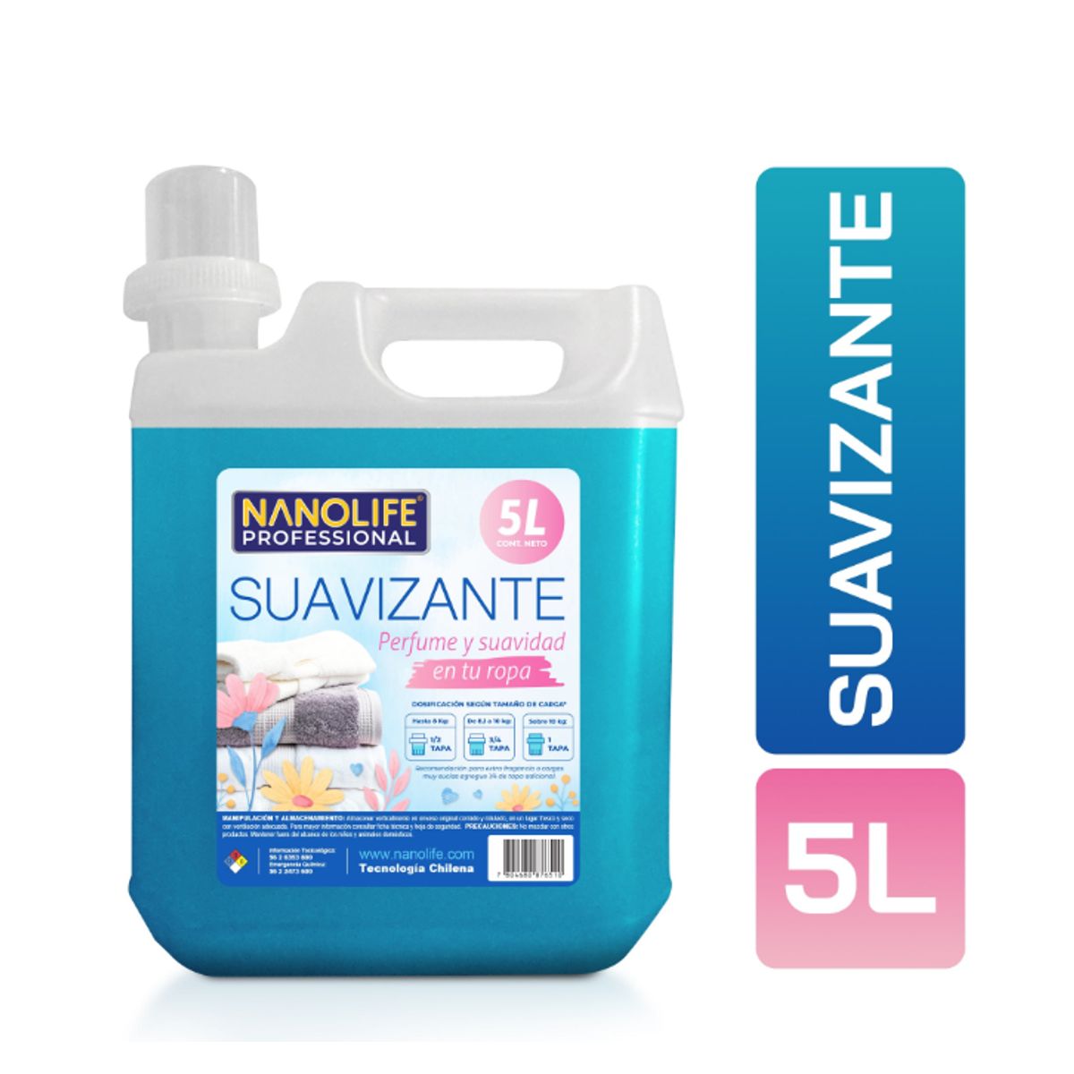 NANOLIFE - SUAVIZANTE DE ROPA 5 litros