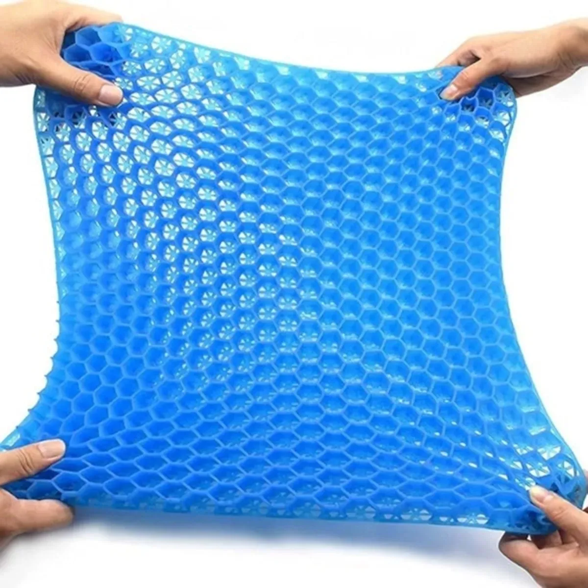 IRM - Cojin Gel Ortopedico Tipo Panal Para Silla Con Funda Respirable Alivia Dolor Espalda FIGOIMPORT