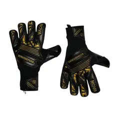 GENERICO - Guantes de Arquero Profesionales - Supernova Negro Dorado Talla 11