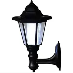 GENERICO - Farol Solar Exterior de Pared Estilo Clásico Victorino Negro