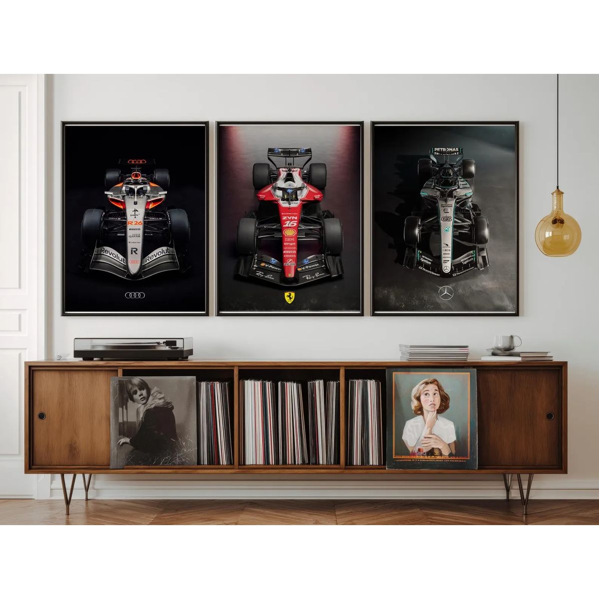 GENERICO - Cuadro Fórmula 1 2026 Audi Ferrari Mercedes + Marco