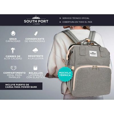 Imagen 2 del producto Mochila Pañalera y Mudadora de Bebé 3 en 1 con Cambiador Portátil