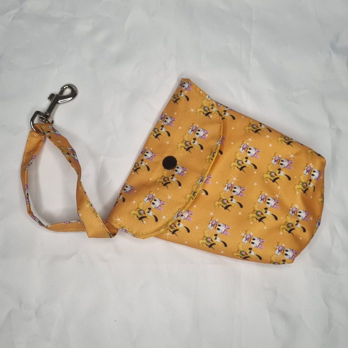 EL MUNDO DE EMMA - Porta bolsita o snack mascota animado naranjo