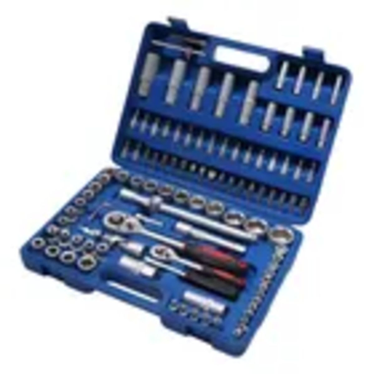 GENERICO - Juego Caja Set Dados Cromo Vanadium Profesionales 108 Piezas Azul