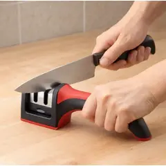 MOVI - Afilador Cuchillos 3 Etapas Profesional Cocina Hogar Antideslizante