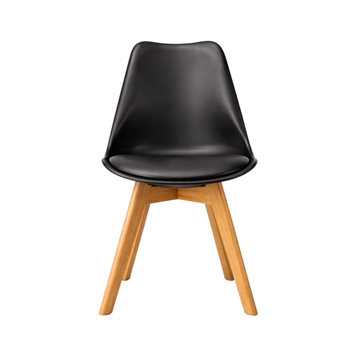 GENERICO - Pack 4 Sillas Tulip Negro