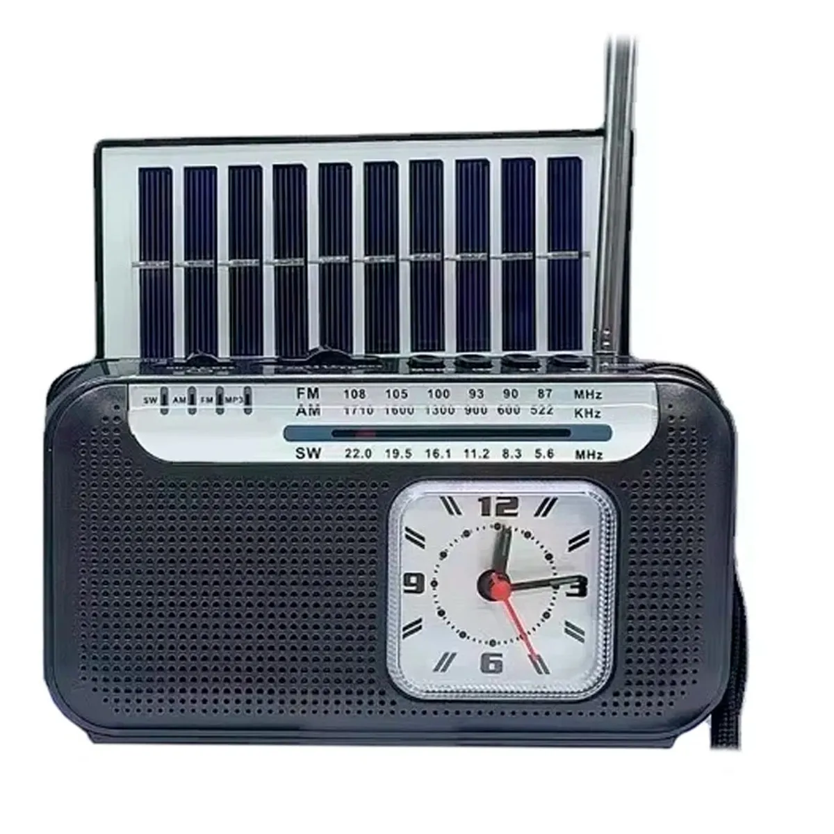GENERICO - Radio solar portátil multifuncional con Linterna
