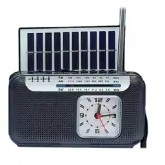 GENERICO - Radio solar portátil multifuncional con Linterna