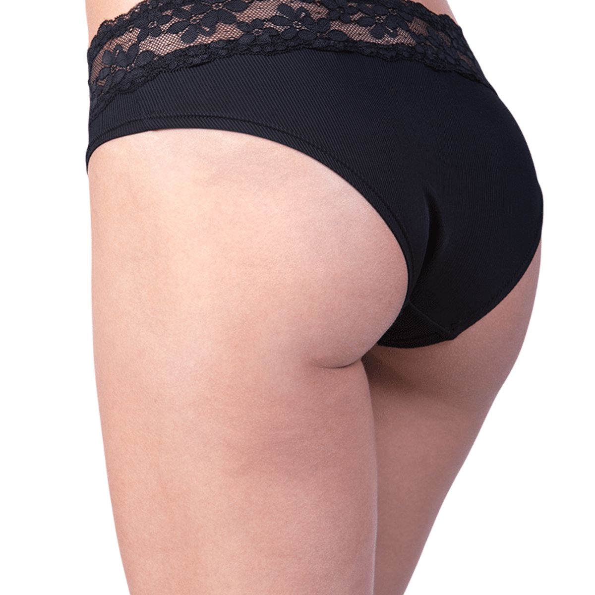LADY GENNY - Pantaleta Microfibra Con Cintura De Encaje