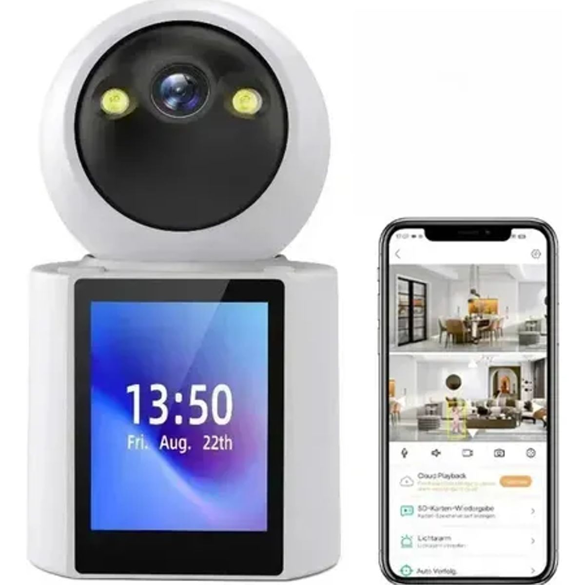 GENERICO - Cámara de seguridad inteligente con videollamada bidireccional
